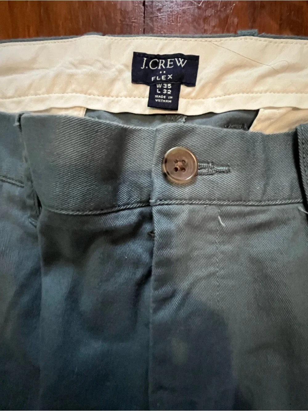 J. Crew Slate Blue Slim Straight Chino Pants